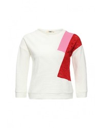 Женский белый свитер с круглым вырезом от Bright Girl