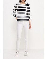 Женский белый свитер с круглым вырезом от Broadway