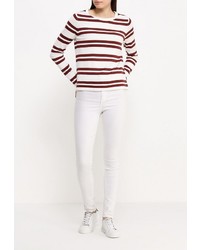 Женский белый свитер с круглым вырезом от Broadway