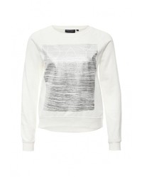 Женский белый свитер с круглым вырезом от Broadway