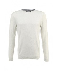 Мужской белый свитер с круглым вырезом от Burton Menswear London