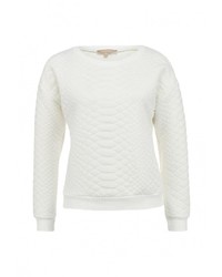 Женский белый свитер с круглым вырезом от By Swan