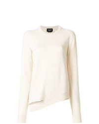 Женский белый свитер с круглым вырезом от Calvin Klein 205W39nyc