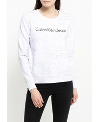 Женский белый свитер с круглым вырезом от Calvin Klein Jeans