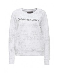Женский белый свитер с круглым вырезом от Calvin Klein Jeans
