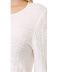 Женский белый свитер с круглым вырезом от TSE