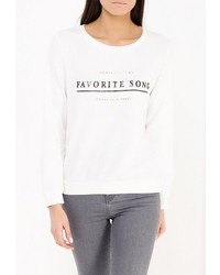 Женский белый свитер с круглым вырезом от Chic Chic