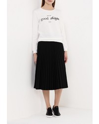 Женский белый свитер с круглым вырезом от Chic Chic