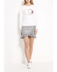 Женский белый свитер с круглым вырезом от Chic Chic