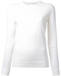 Женский белый свитер с круглым вырезом от CITYSHOP