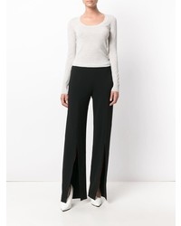 Женский белый свитер с круглым вырезом от Isabel Marant