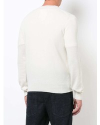 Мужской белый свитер с круглым вырезом от Comme Des Garcons Play