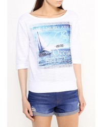 Женский белый свитер с круглым вырезом от Concept Club