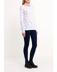 Женский белый свитер с круглым вырезом от Concept Club