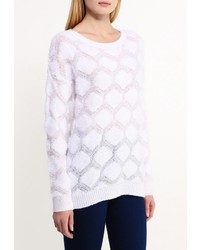 Женский белый свитер с круглым вырезом от Concept Club