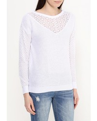 Женский белый свитер с круглым вырезом от Concept Club