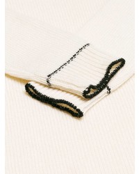 Женский белый свитер с круглым вырезом от Marni