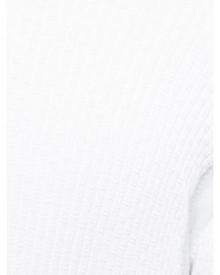 Мужской белый свитер с круглым вырезом от John Smedley