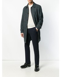 Мужской белый свитер с круглым вырезом от Prada