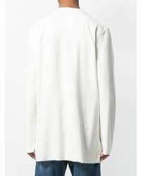 Мужской белый свитер с круглым вырезом от Ih Nom Uh Nit