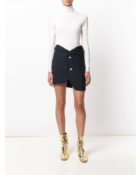 Женский белый свитер с круглым вырезом от D-Exterior