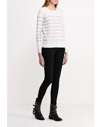 Женский белый свитер с круглым вырезом от Dorothy Perkins