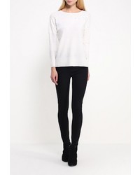 Женский белый свитер с круглым вырезом от FiNN FLARE