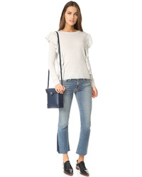 Женский белый свитер с круглым вырезом от Club Monaco