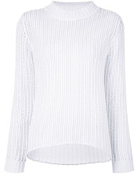 Женский белый свитер с круглым вырезом от Frame Denim