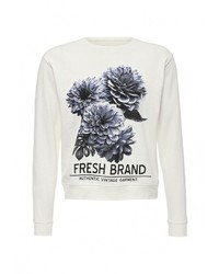 Мужской белый свитер с круглым вырезом от Fresh Brand