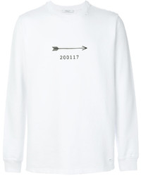Мужской белый свитер с круглым вырезом от Givenchy