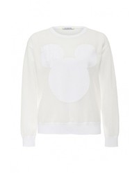 Женский белый свитер с круглым вырезом от Iceberg