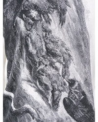 Мужской белый свитер с круглым вырезом от Alexander McQueen