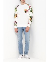 Мужской белый свитер с круглым вырезом от Jack &amp; Jones