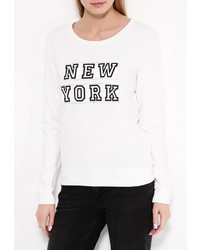 Женский белый свитер с круглым вырезом от Jacqueline De Yong