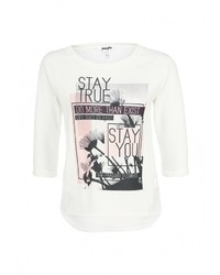 Женский белый свитер с круглым вырезом от Jennyfer