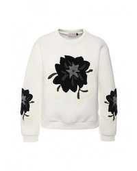 Женский белый свитер с круглым вырезом от LAMANIA