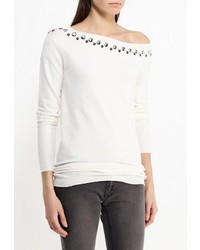 Женский белый свитер с круглым вырезом от Liu Jo Jeans