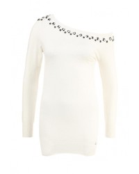 Женский белый свитер с круглым вырезом от Liu Jo Jeans