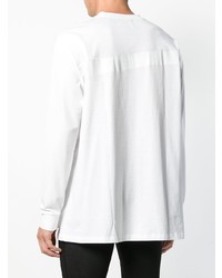 Мужской белый свитер с круглым вырезом от Raf Simons X Fred Perry