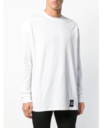 Мужской белый свитер с круглым вырезом от Raf Simons X Fred Perry