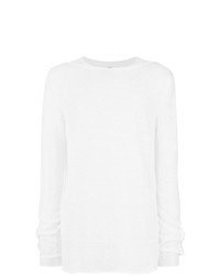 Мужской белый свитер с круглым вырезом от Lost & Found Ria Dunn