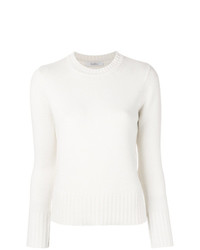 Женский белый свитер с круглым вырезом от Max Mara