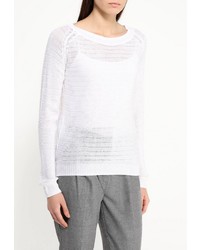 Женский белый свитер с круглым вырезом от Modis