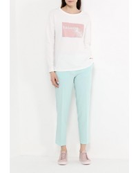 Женский белый свитер с круглым вырезом от Modis