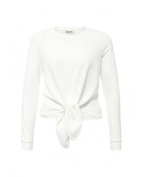 Женский белый свитер с круглым вырезом от Noisy May