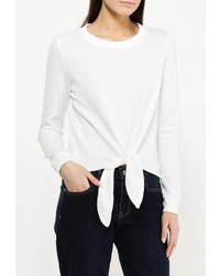 Женский белый свитер с круглым вырезом от Noisy May
