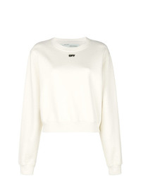 Женский белый свитер с круглым вырезом от Off-White