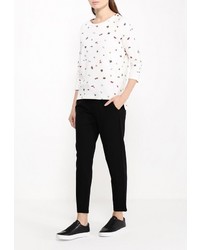 Женский белый свитер с круглым вырезом от Only