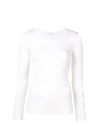 Женский белый свитер с круглым вырезом от P.A.R.O.S.H.